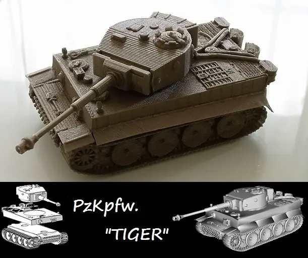 3D Printer Files | 3MF File | TIGER Tank!