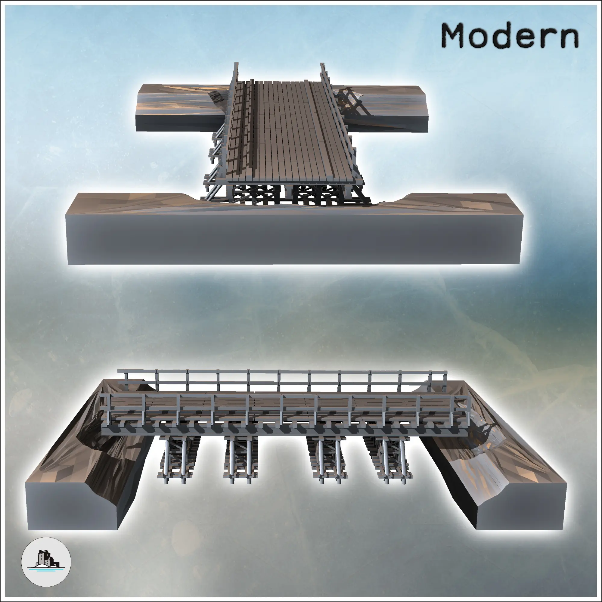 Other STL Download - Neerpelt Joe's Bridge No.9 (Lommel, Belgium ...