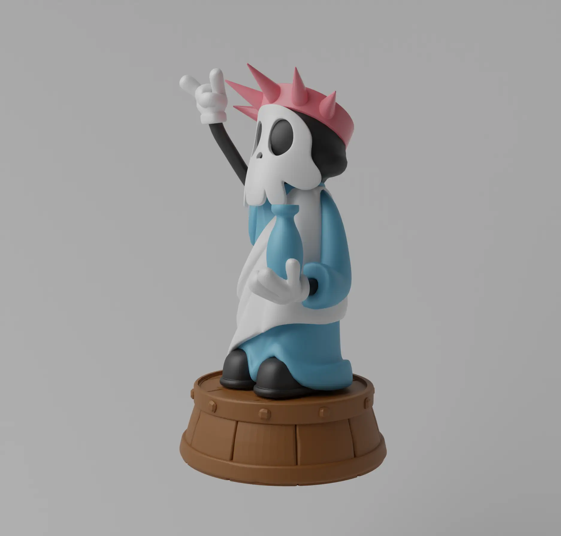 The King of Sauna Libertydead Art Toy Fan Art