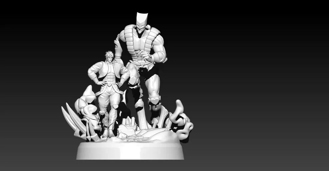 DIO BRANDO E IL MONDO - JOJO BIZARRE ADVENTURE - STAMPA 3D
