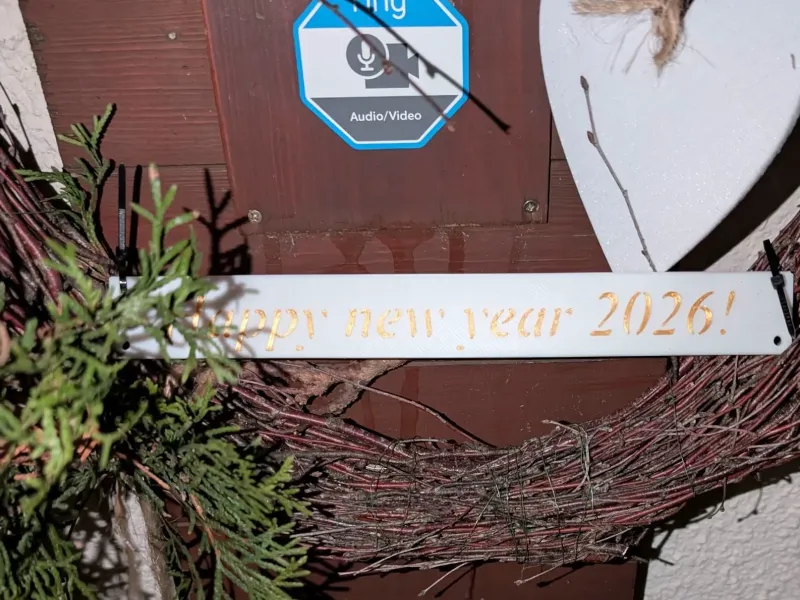 Happy new year plate