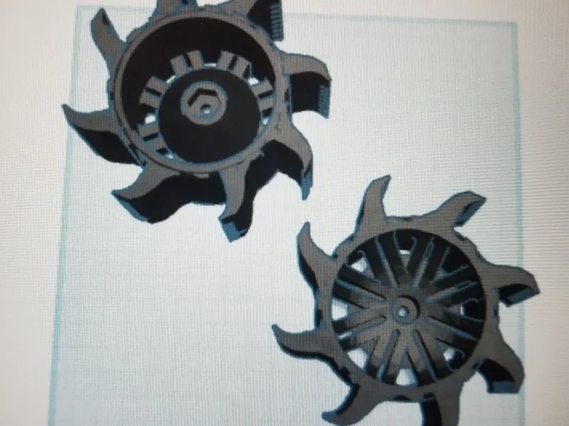 RC car paddle tires