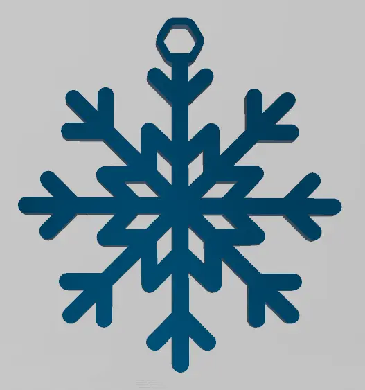 EASY TO PRINT, SNOWFLAKE, CHRISTMAS ORNAMENT, ORNAMENTS