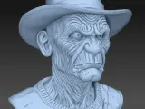 Old Man Bronze Buste ❤️-1