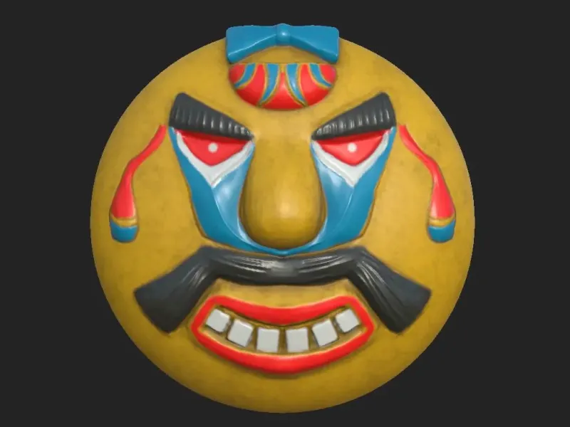 Maschera tradizionale vietnamita 04