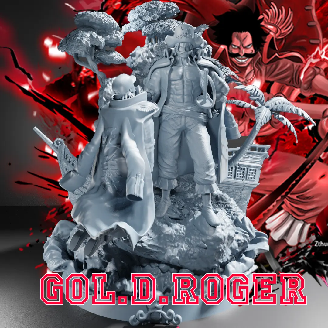 DIAROMA GOL D ROGER PIRATE KING- ONE PIECE - 3D MODEL