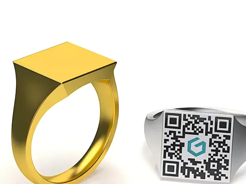 flat ring with customizable top