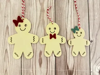 Gingerbread Christmas tree ornament
