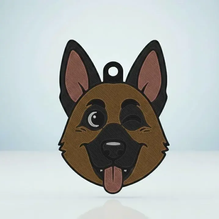 German Shepherd Keychain #3