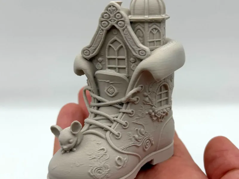 Winter Boot Fairy House