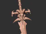 Lich King - Frostmourne 3D print model-7