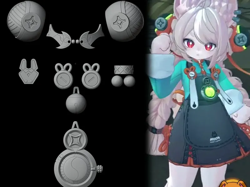 XIao Zhao - Accesories - Zenless Zone Zero Cosplay Prop