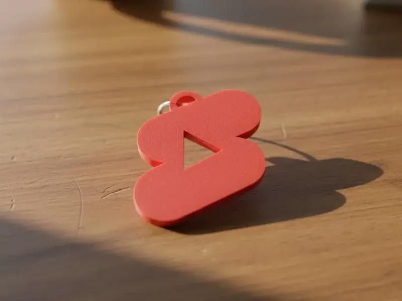 Youtube Shorts Keychain