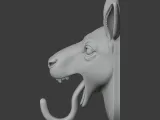 Kangaroo Head Wall Hanger Coat and Key Holder Hook-5
