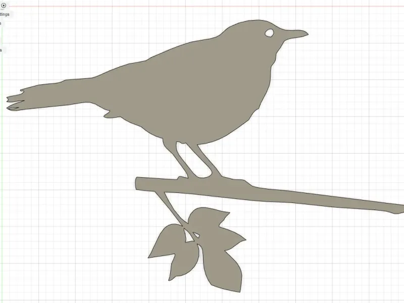 Blackbird decoration
