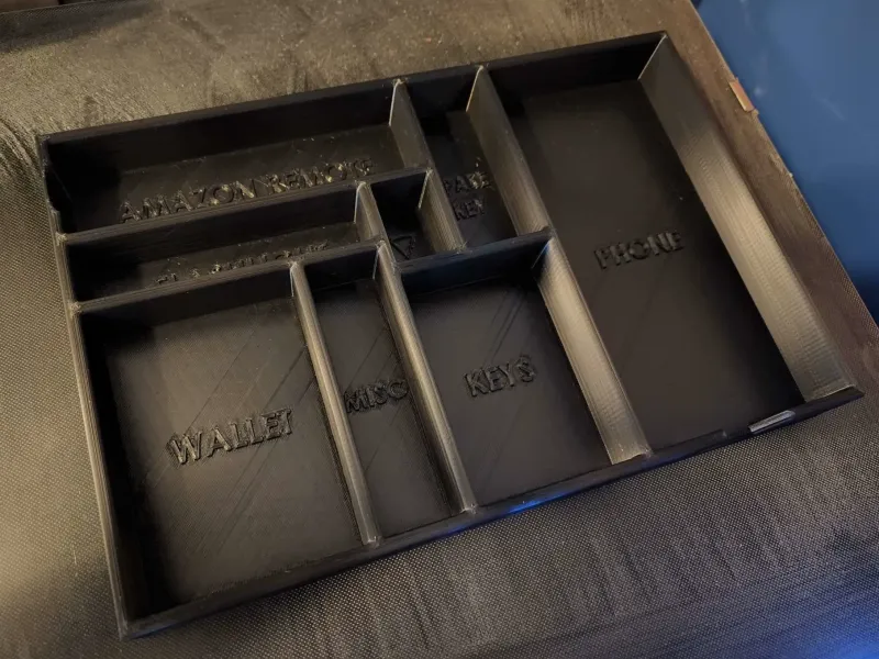 EDC Tray for phone (S22 Ultra), keys, and wallet