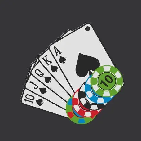 poker set colour keychain