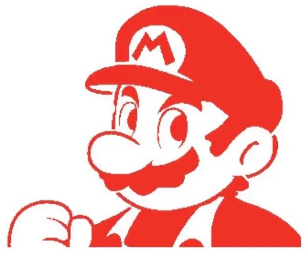 Pochoir Mario 2