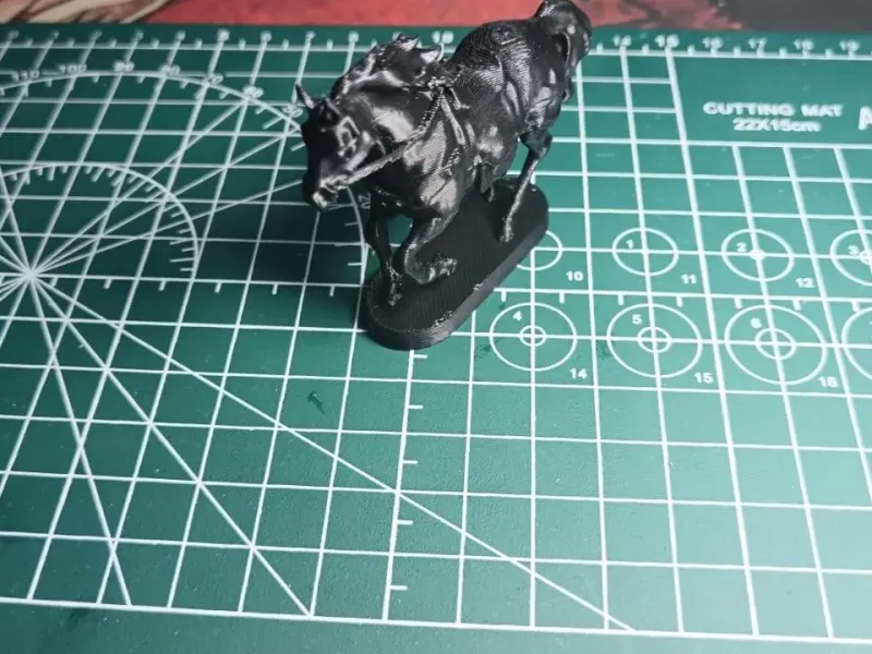 Saddled Miniature horse figure