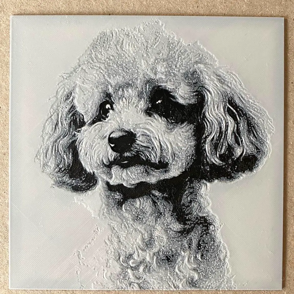 Poodle Dog Portrait Hueforge