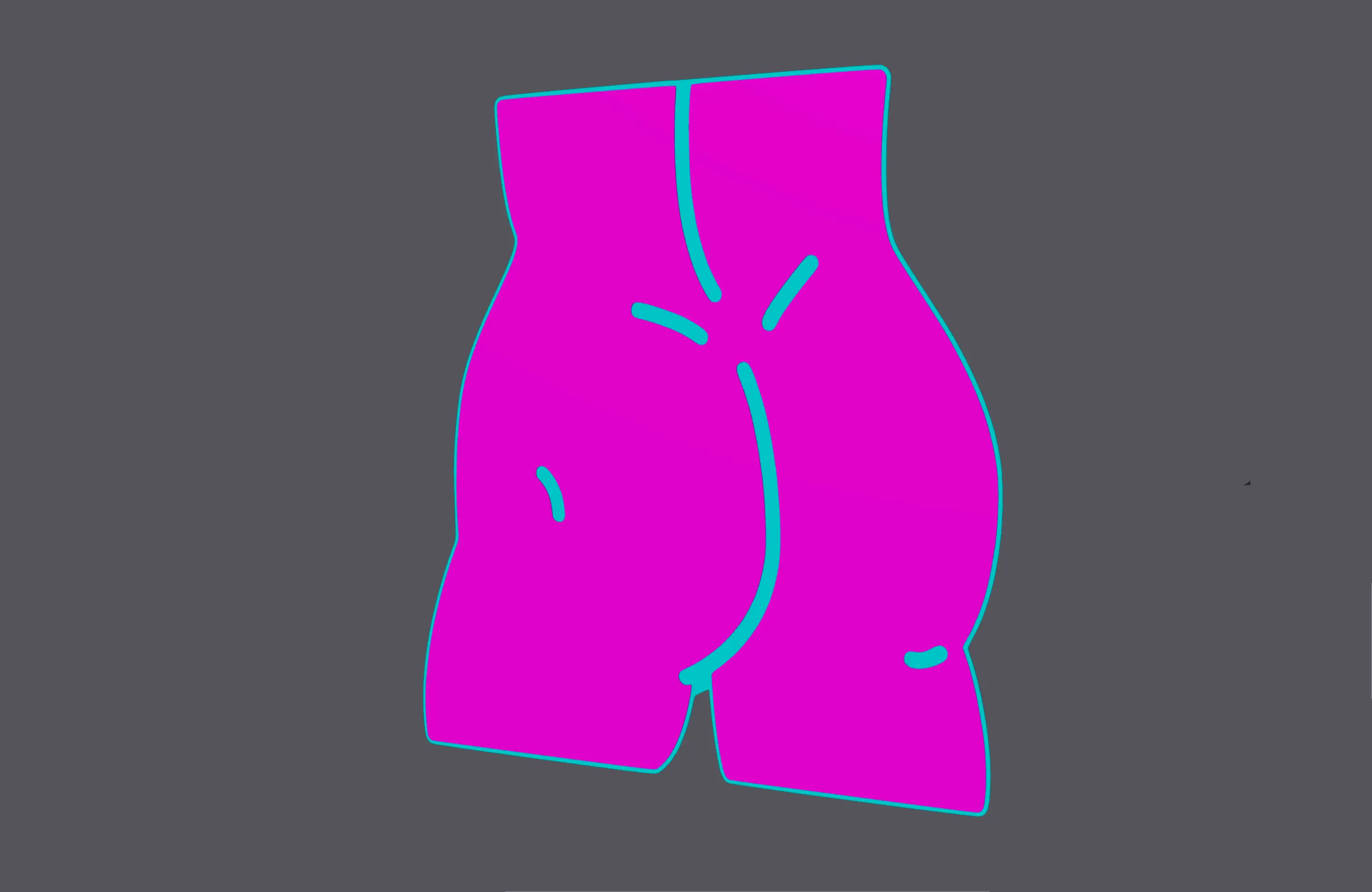 Male Butt - Wall Art