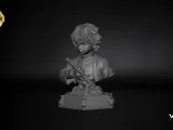 Zenitsu Agatsuma Bust STL 3D Model | Demon Slayer Fan Art-2