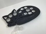 Sleeping cat tattoo ink cap tray-6