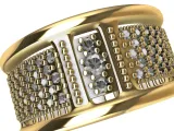 Geometric Pave Ring-7
