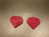 Love #7 - Interlocking Hearts Maze Keychains-3