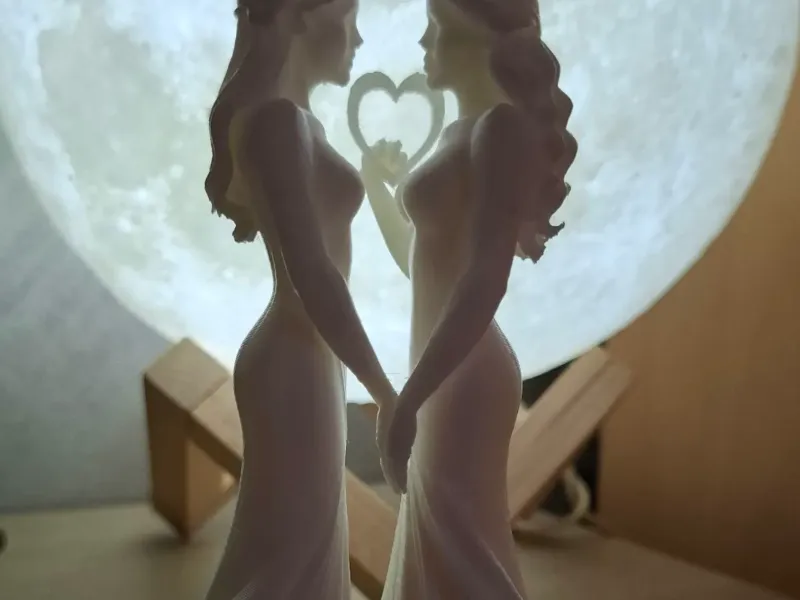 Topper de Boda 3D – Dos Novias