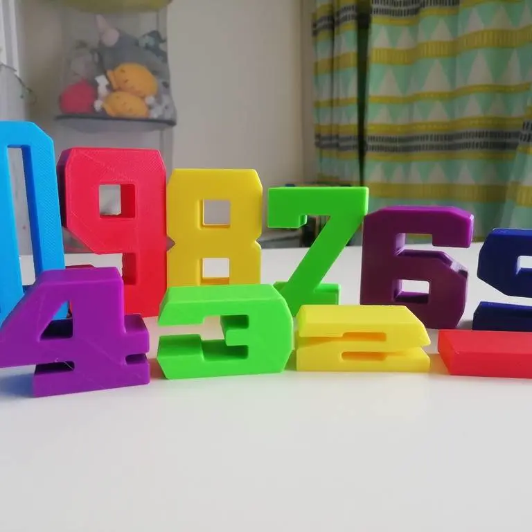 3D Printer Files | 3MF File | Montesori Stacking Numbers | Creality Cloud