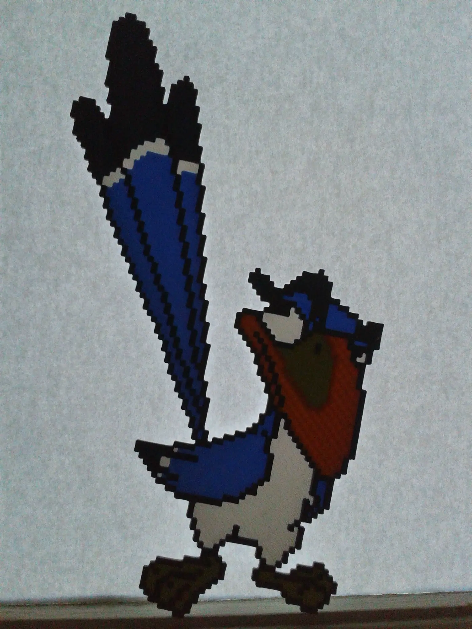 Zazu from The Lion King, with 5 filament changes