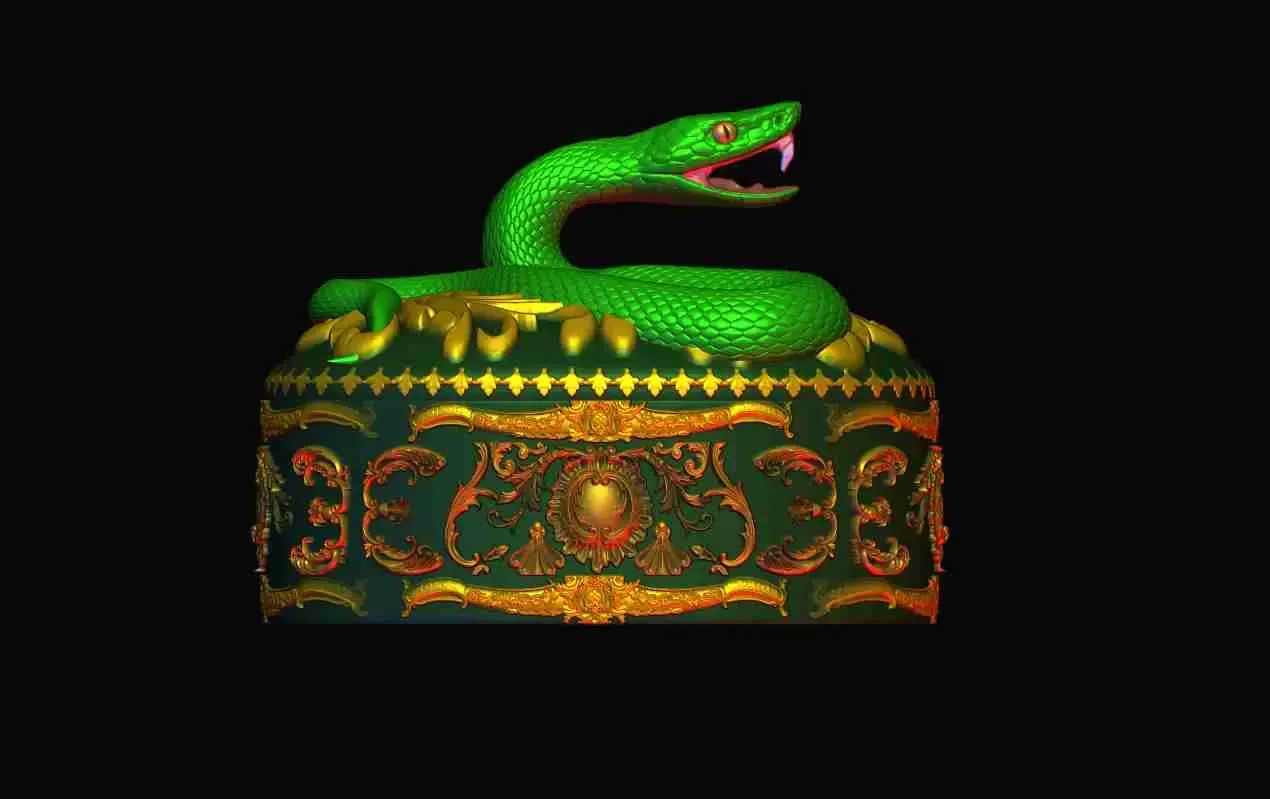 Snake Oval Gift Storage Box