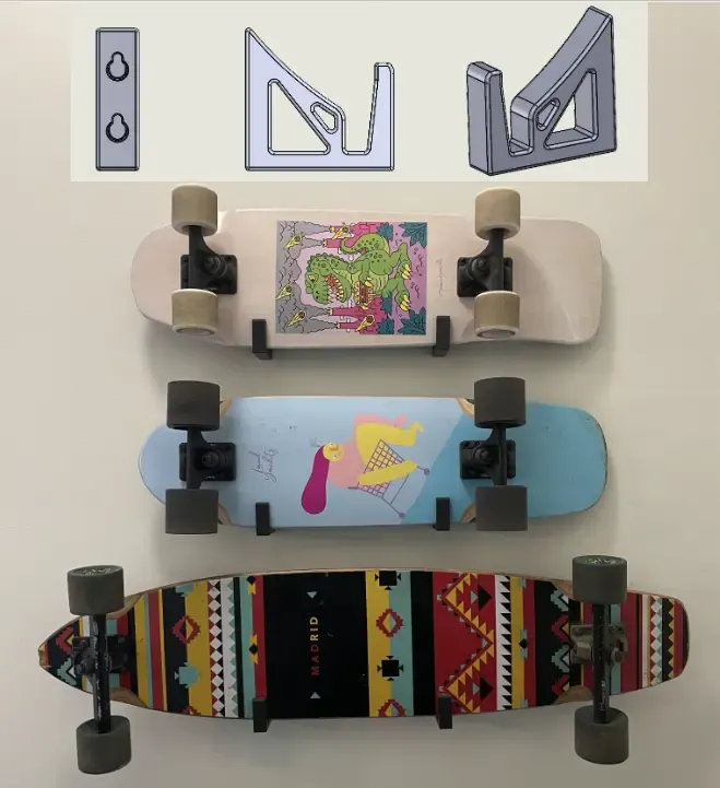 Skateboard wall mount