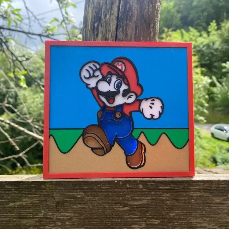 Super Mario Shadow Box