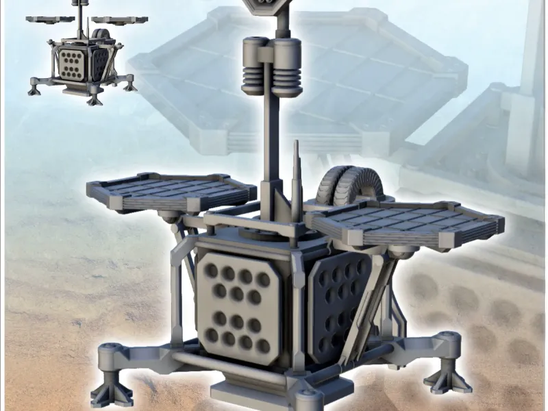 Exploración espacial sonda - Terreno Scifi Ciencia ficción SF