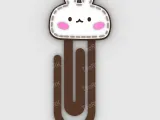 Paperclip Knitted Rabbit - bookmark-0