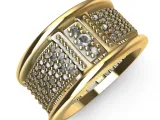 Geometric Pave Ring-8