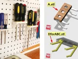 " 洞洞板掛勾、架 "pegboard models、holder-1