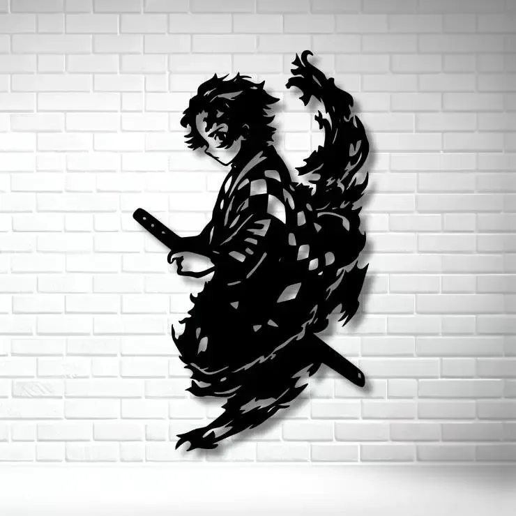 🌊🔥 TANJIRO WALL ART – DEMON SLAYER
