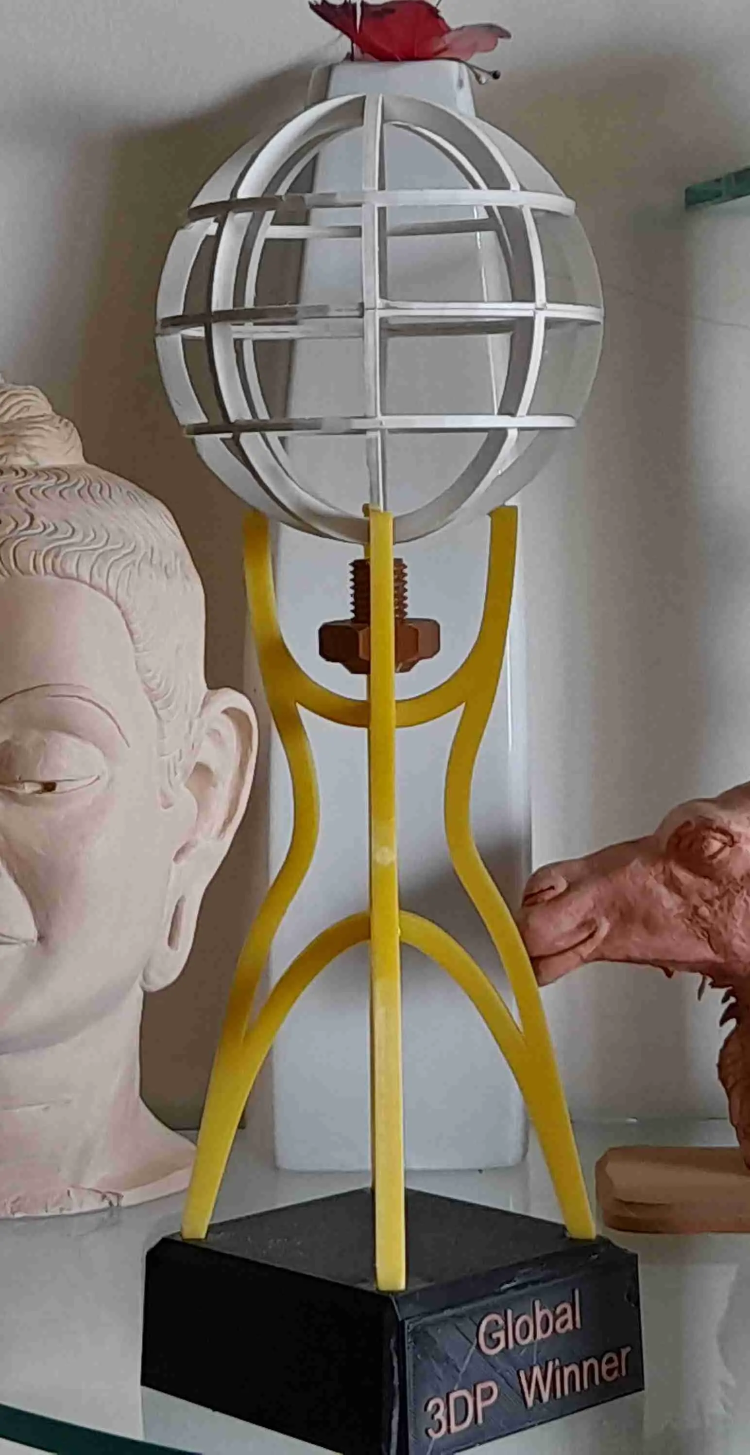 3D Printed  Trophy : "GLOBAL  3DP Winner Trophy"