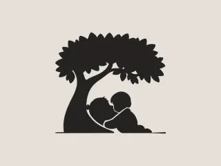 Peaceful Child & Tree Wall Art