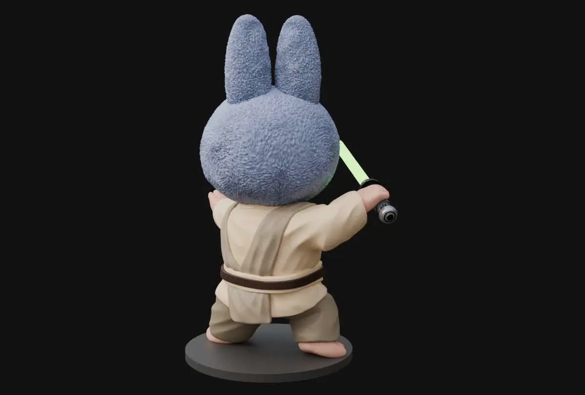 Labubu Jedi or Sith Star Wars Fan Art