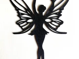 Fairy Silhouette with Butterfly Wings