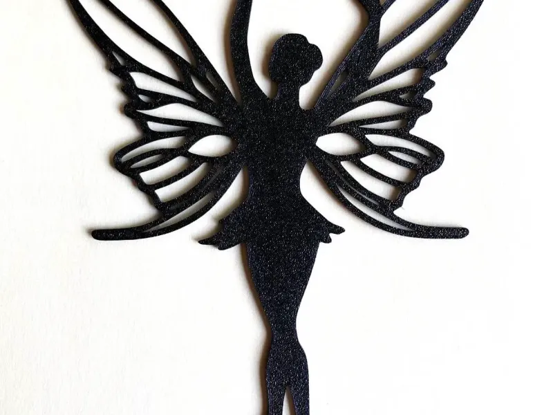 Fairy Silhouette with Butterfly Wings