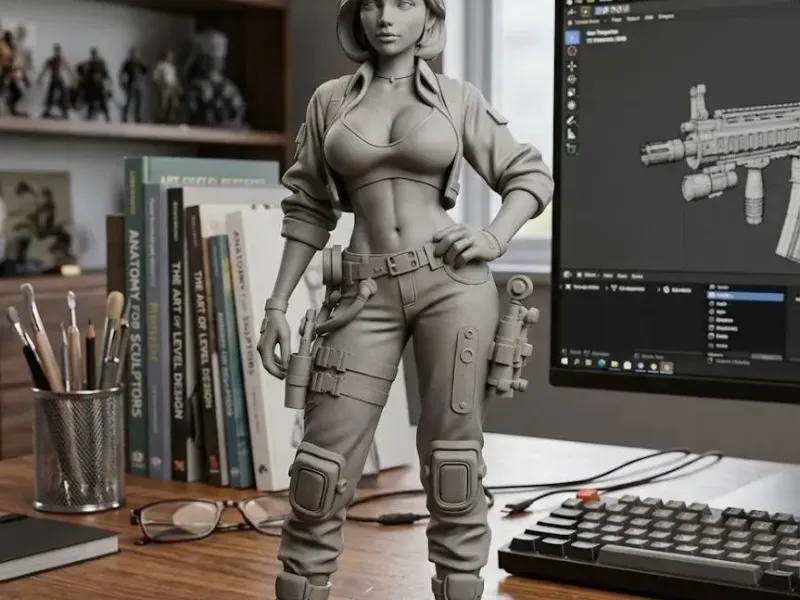 sexy woman with big breasts, mechanic