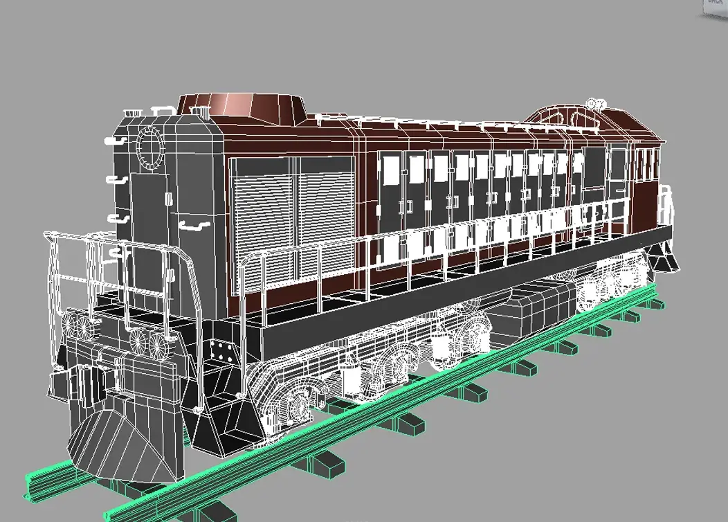 Tem2 Train Model 3D Printer Files | 3MF File | Модель тепловоза ТЭМ-2 | Creality Cloud