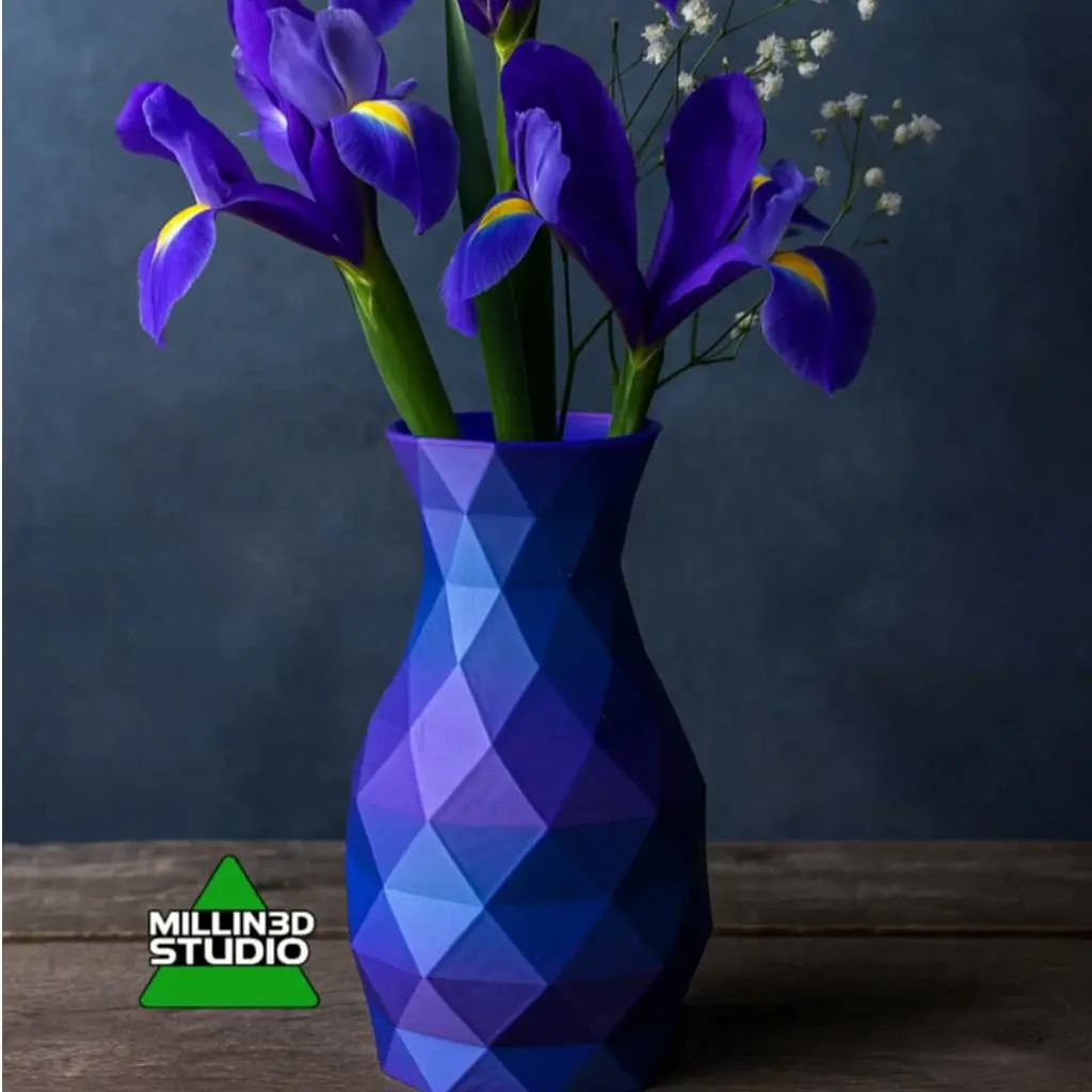 Cute Decorative Low Poly Flower Vase