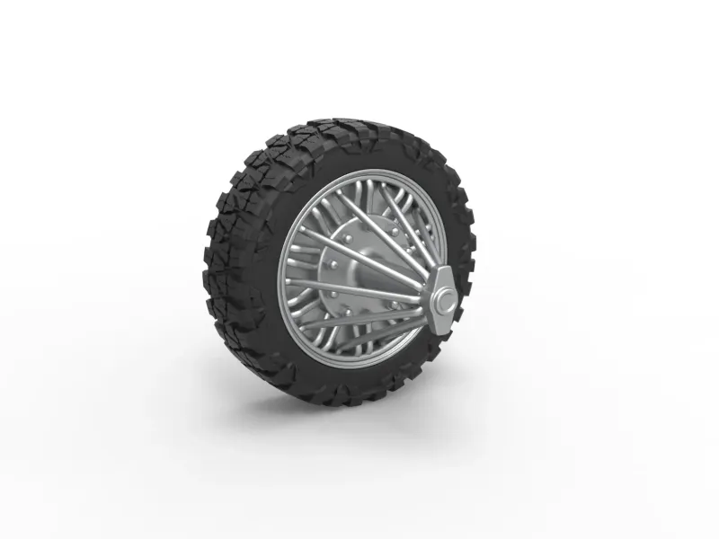Front slab semi wheel for pickup Scale 1:25