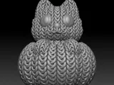 Knitted Pumpkin Cat-4